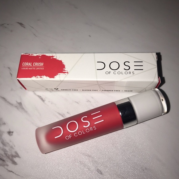 DOSE OF COLORS Liquid Matte Lipstick - Coral Crush - Picture 1 of 5